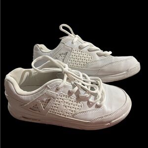 Kids' White Sneakers with Textured Design